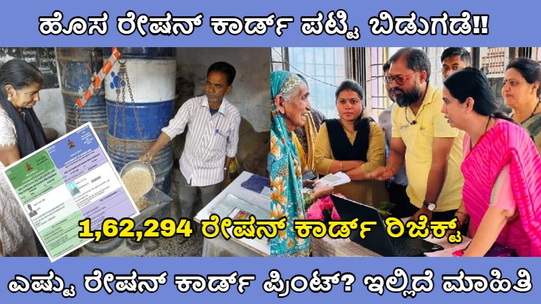 new ration card printed list 2024 Karnataka