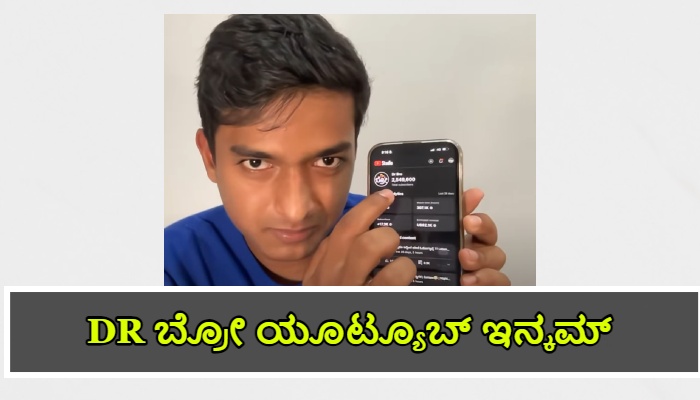 DR Bro Kannada YouTube Income